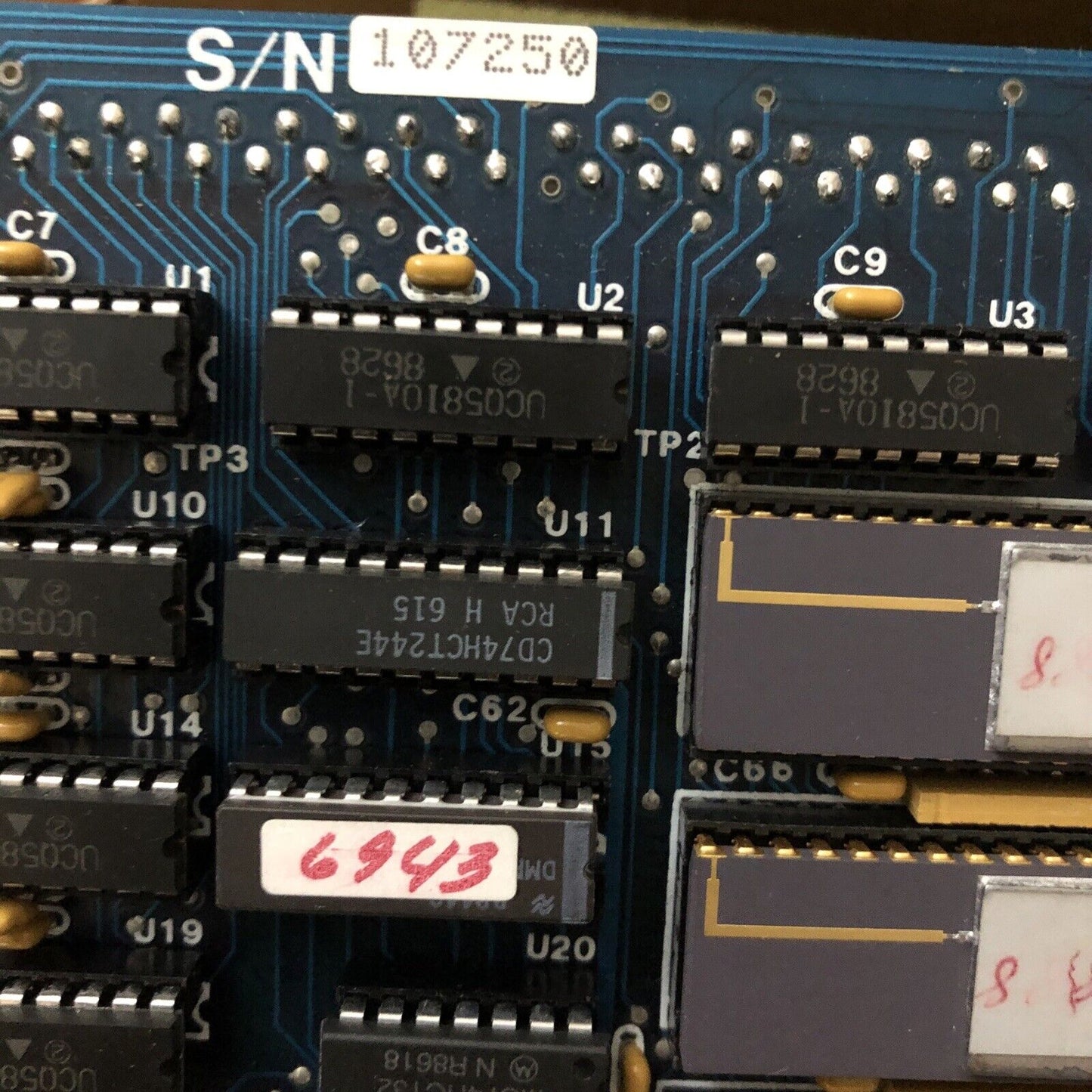 Deco De/640A,7041 Rev C,De/640 A Lcd Display Panel,Encoded Programs Pcb 7041,Cr