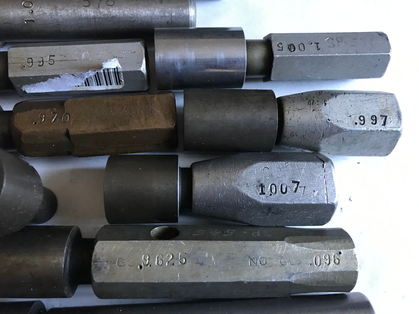 Lot The Pipe Machinery Go No Plug Inspection Gage .9625,.967,.969.953,1.109,Sh