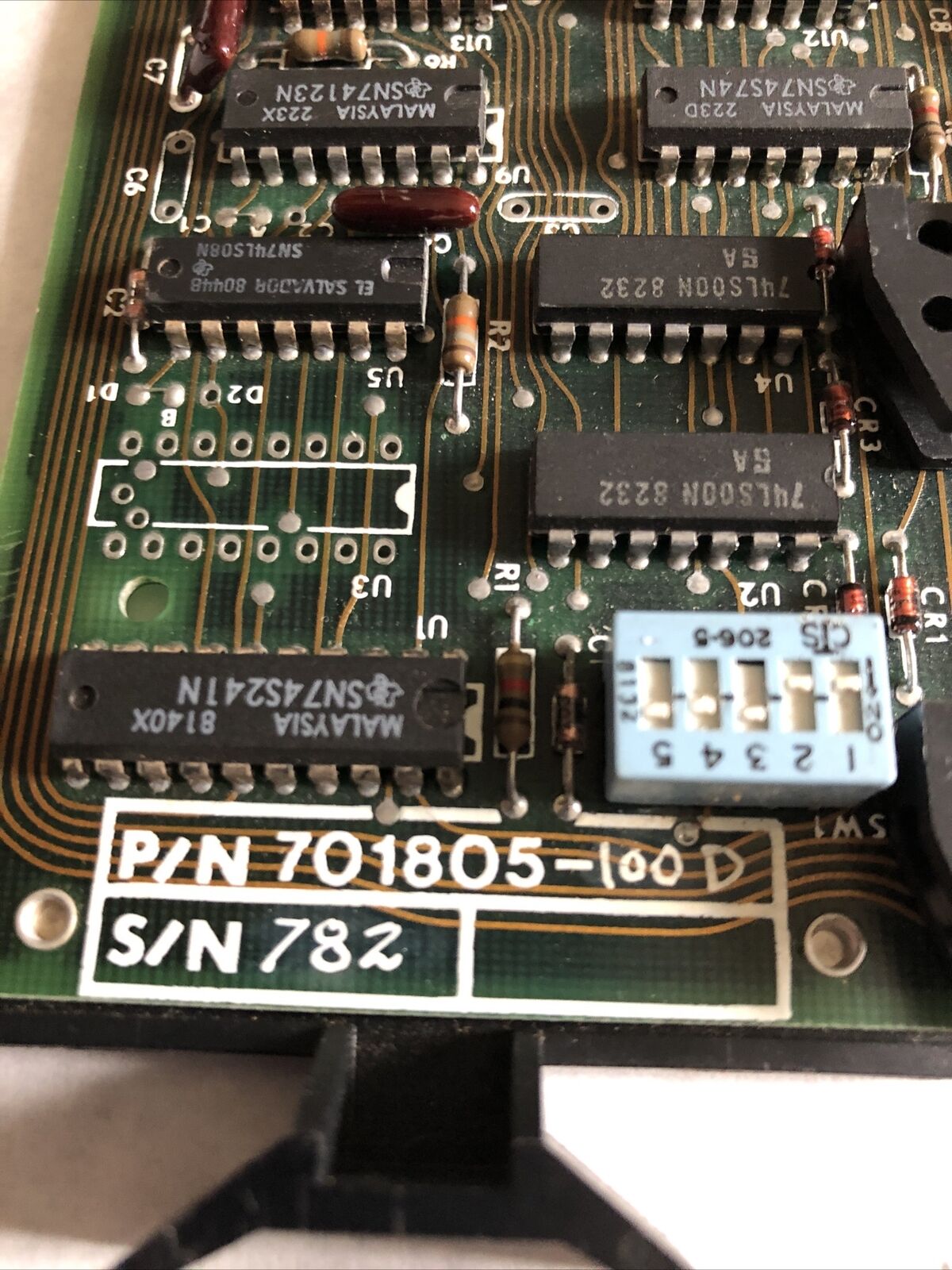 Plessey Microsystems 701805-100D,701804-001  Rev.A Stu Phillips Sp-18 Board,Bx
