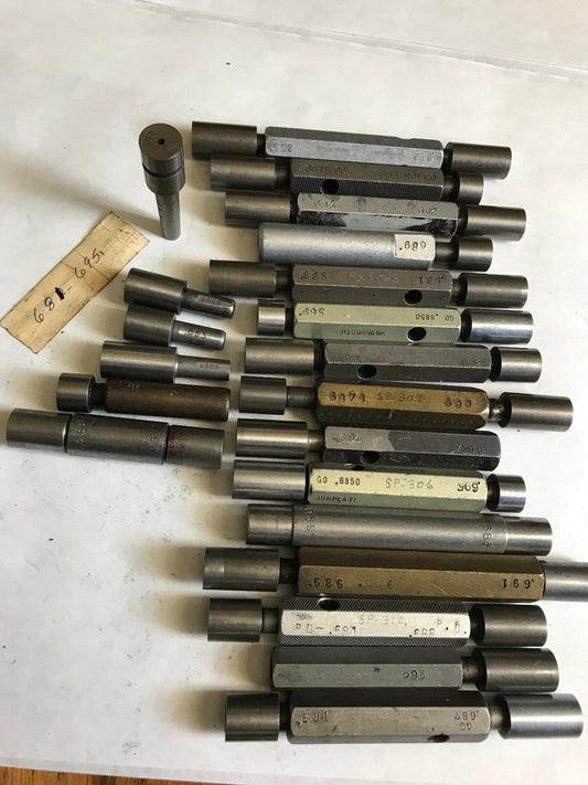 Lot The Pipe Machinery Go No Go Plug Gage,.681 .695,.685,.688,.691,.6850,.695,Et