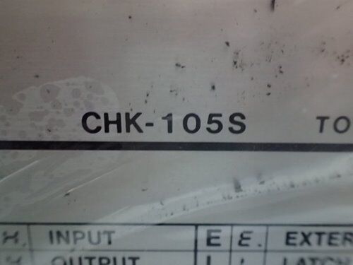 Toshiba Is80epn Injection Controller,Hk50a-5 Checker Chk-105S,Pmc-2P,H0550593,Bh
