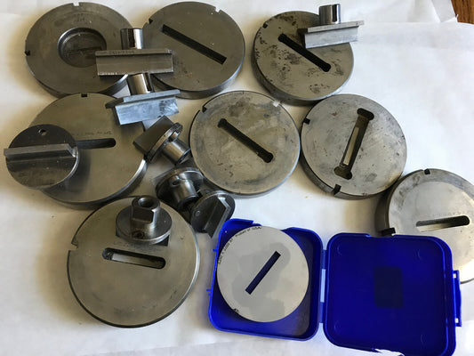 Lot 5 Sets Wilson Amada Rectangle Punches Dies .250X1.500, .281X3.240,2.150,Ad