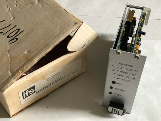 New Ge D-1261 Video Receiver Fm 75Ohms 5Hz-6.5Mhz 1Fiber,Ifs Vr4930wdm R3,Fc