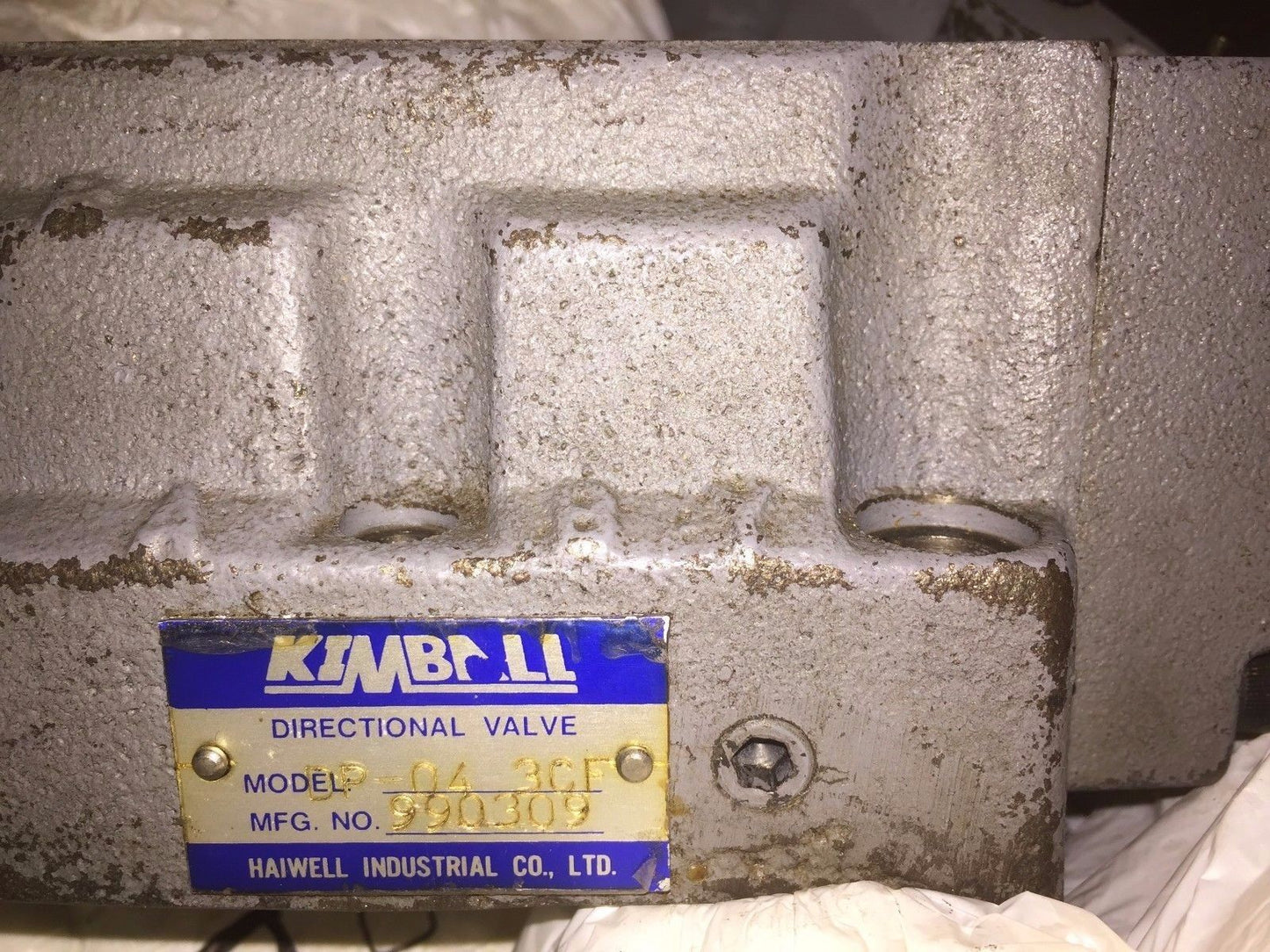 Kimball Dp-04-3Cf Midwest Directional Valve Haiwell Dpo43cf,Ak