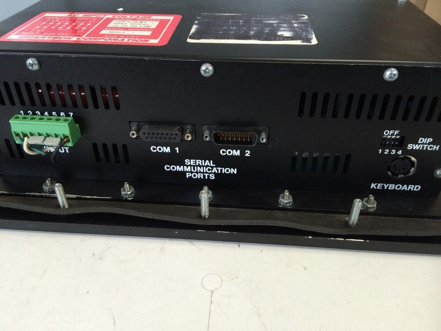 Quartech 9800-Ac-Mn-O-0 Operator Display 9800-Ac-Mn-0-0,(Plastic Damaged),32K,Ef