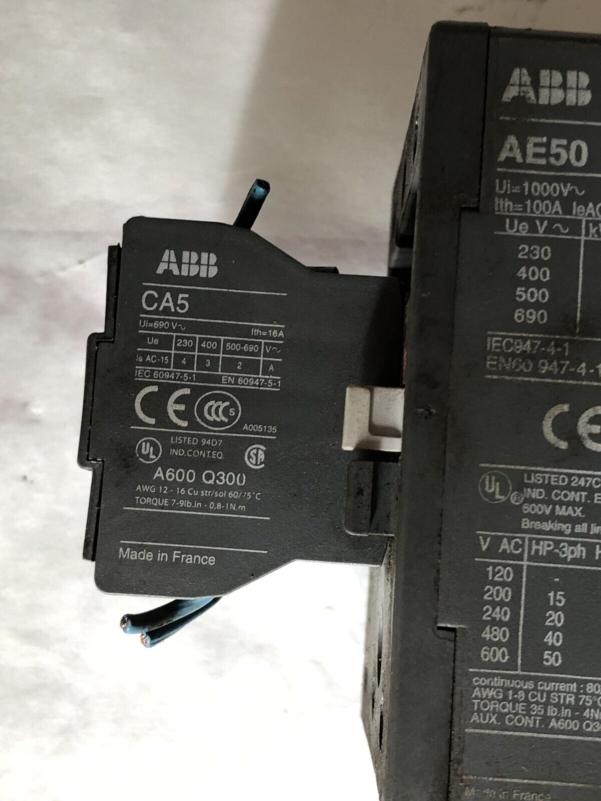 Abb Ae50 Contactor 24Vdc Abb Ca5-31E,Abb Ca5,Abb Cdl5-01,Dd