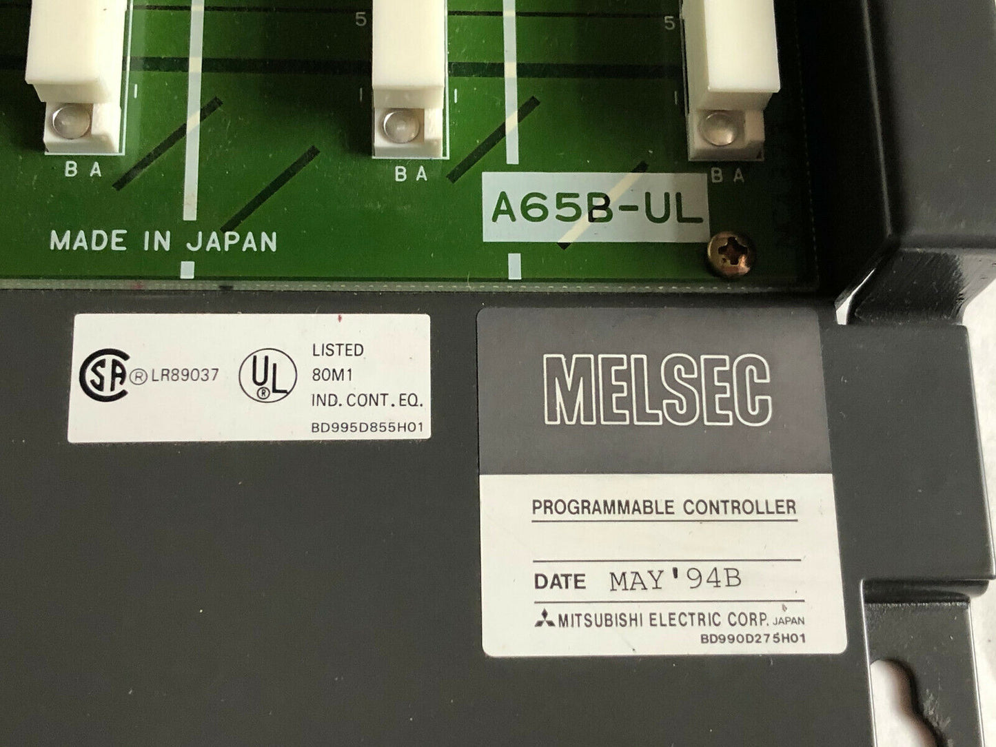 New A65b-Ul Mitsubishi Bd626a305g51 Output Module Jci-D1s Melsec,Er