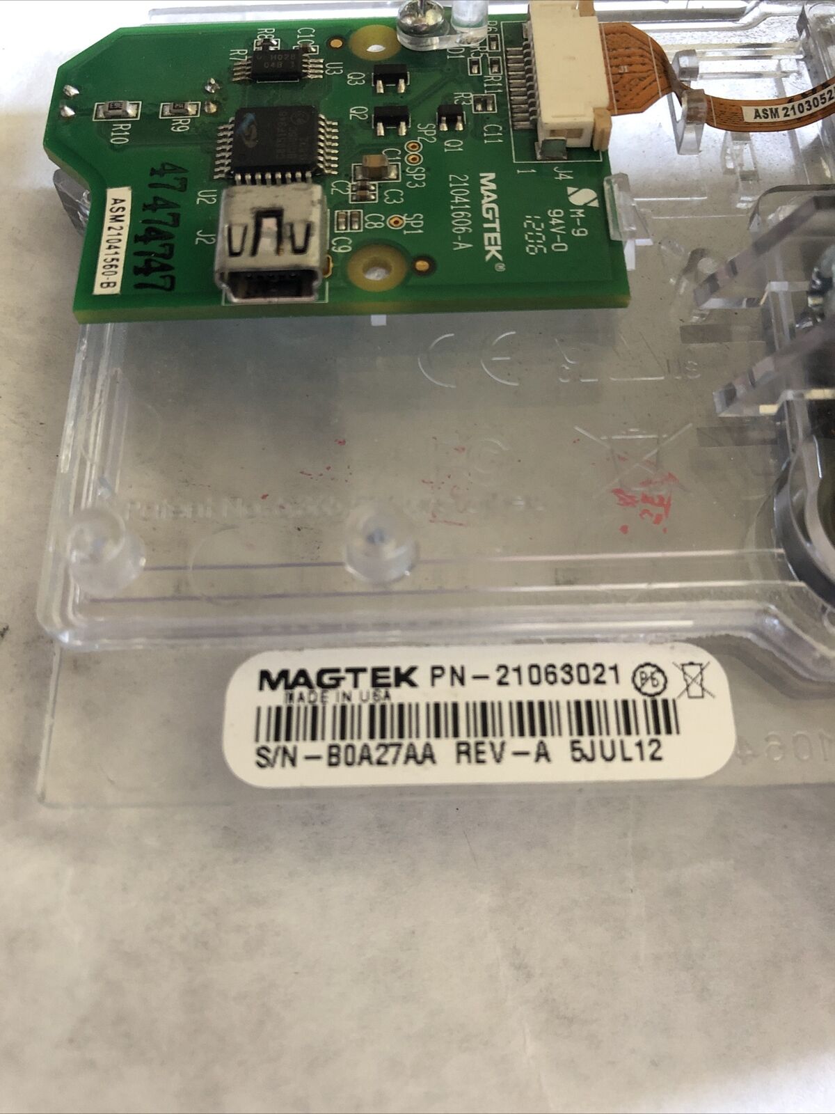 New Magtek 21063021,Pn-21063021,21041606-A Card Reader,Bz