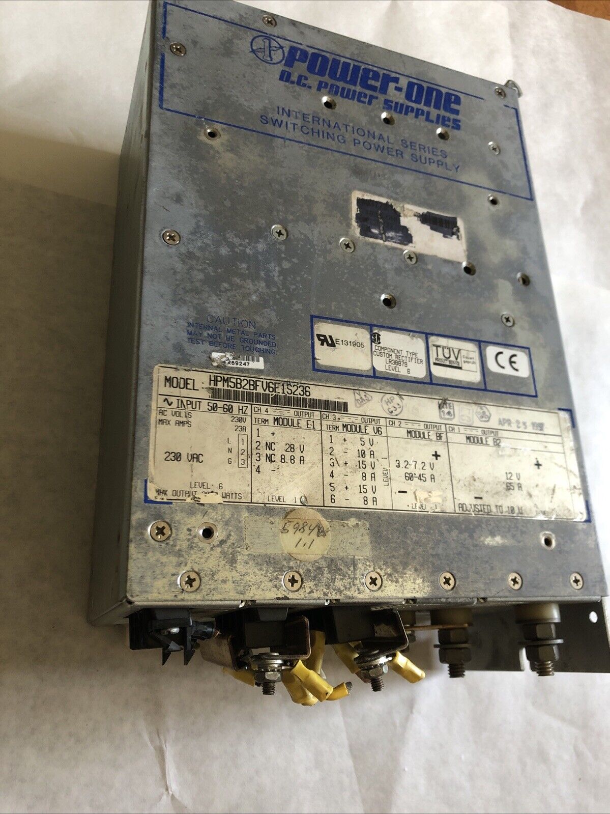 Power-One  Hpm5b2bfv6e1s236, 405-160-00  Power Supply,Sl