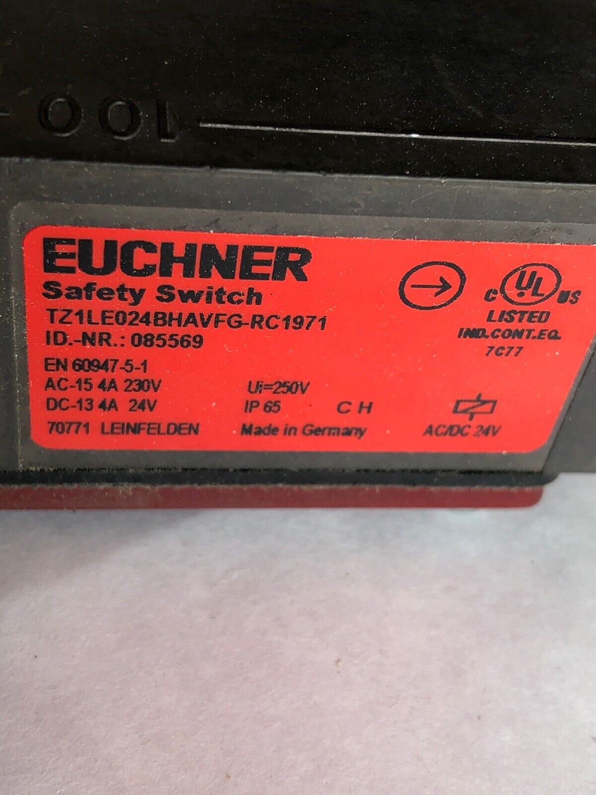 New Euchner Tz1le024bhavfg-Rc1971 Safety Switch Tz,Tz1le024bhavfg-Rc1971,Bp