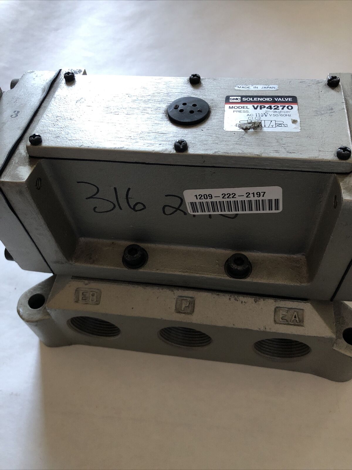 New Smc Vp4270 Pneumatic Double Solenoid Valve Vt3112,Ac110v Coil,Dg