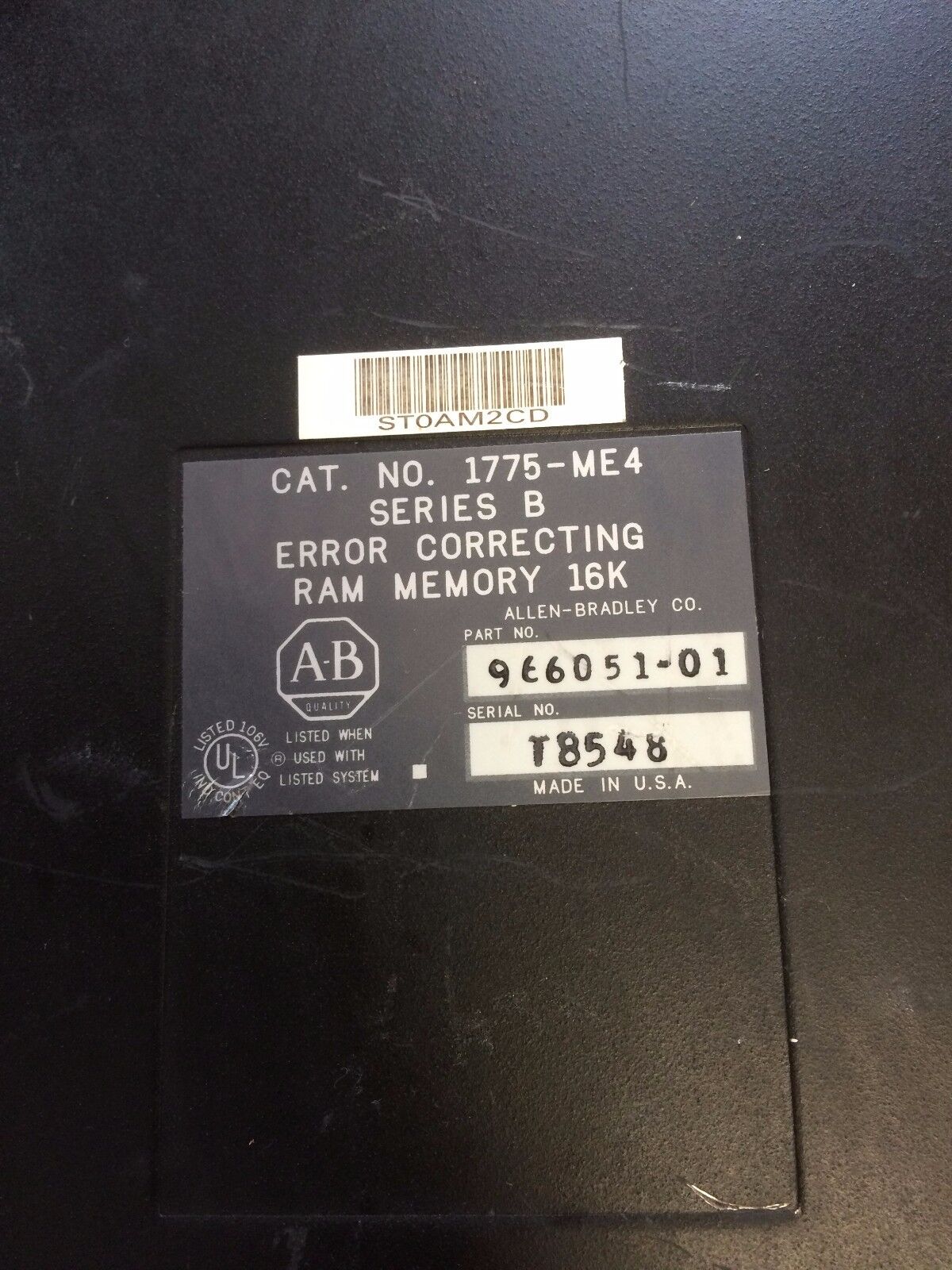 Allen-Bradely 1775-Me4  Error Correcting Memory Ram 16K Plc3,Cz