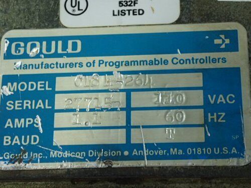 Gould C484-264,As C484-264 Programmable 484 Controller,0484-264,C481-264,Ar