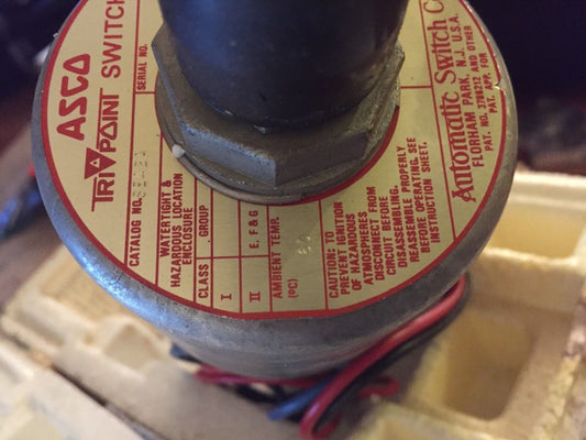 New Asco Se42a Pressure Switch Tri-Point 5Amp/125-250Vac 60C,Eq