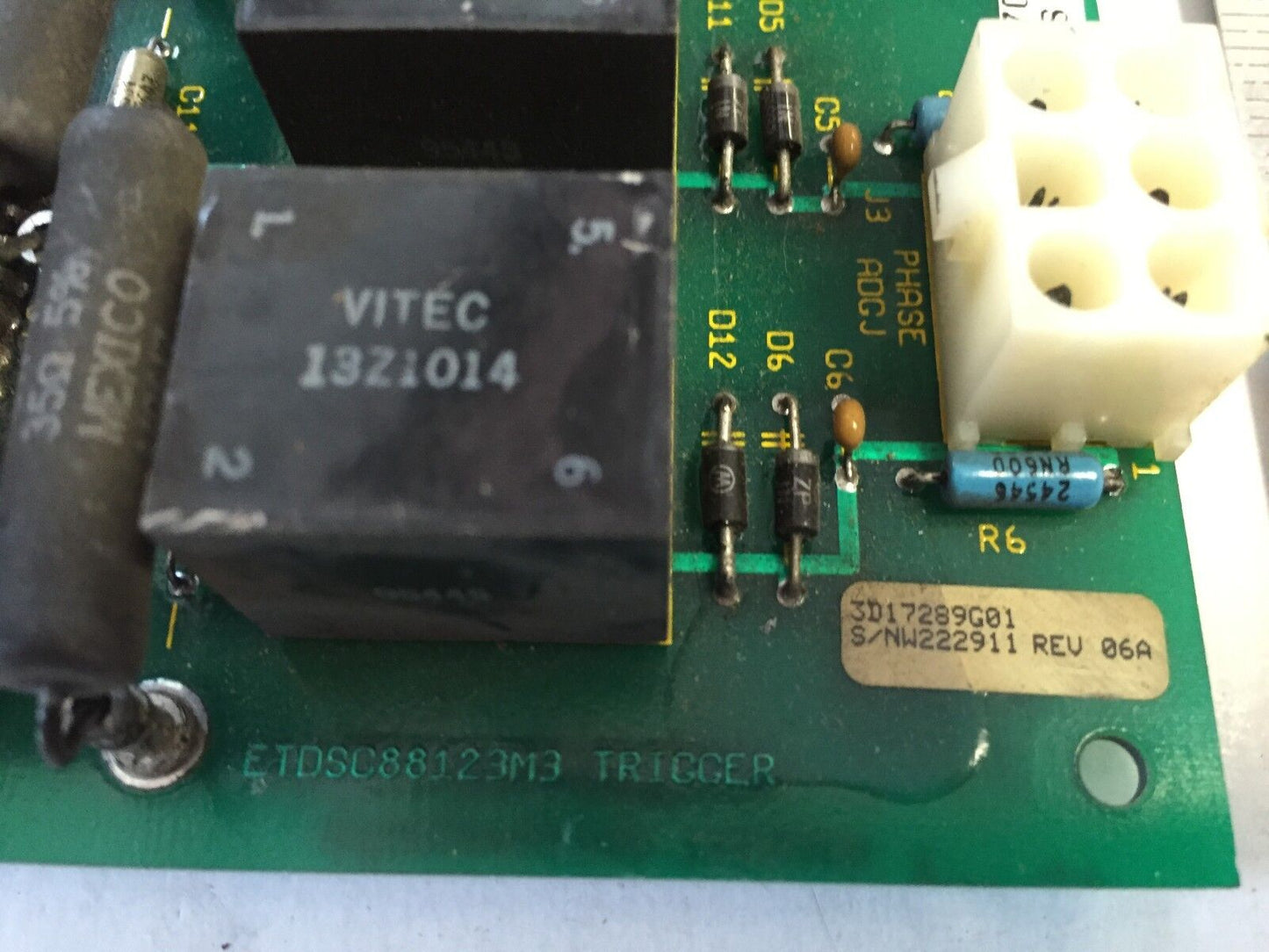 Westinghouse 3D17288h01 Rev 03,Etdsc88123m3 Triccer,3D17289g01 ,Di