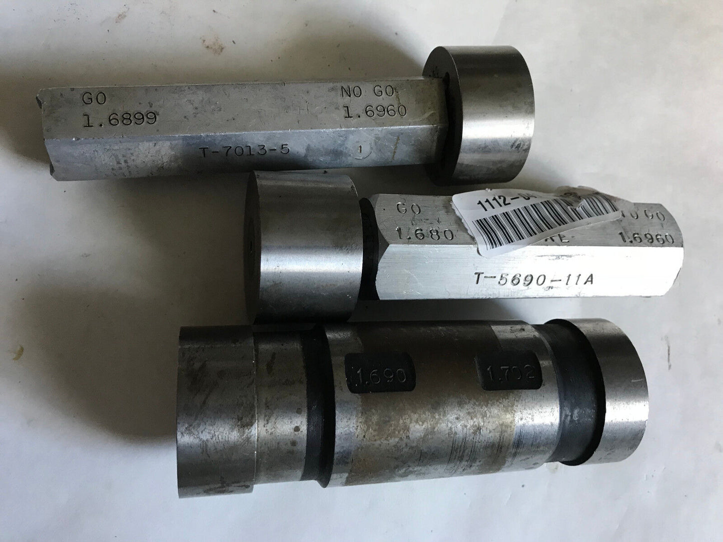 Lot The Pipe Machinery Go No Go Plug Gage 1.690 1.702 1.6960 1.680,Ac