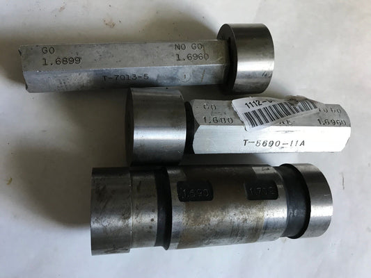 Lot The Pipe Machinery Go No Go Plug Gage 1.690 1.702 1.6960 1.680,Ac