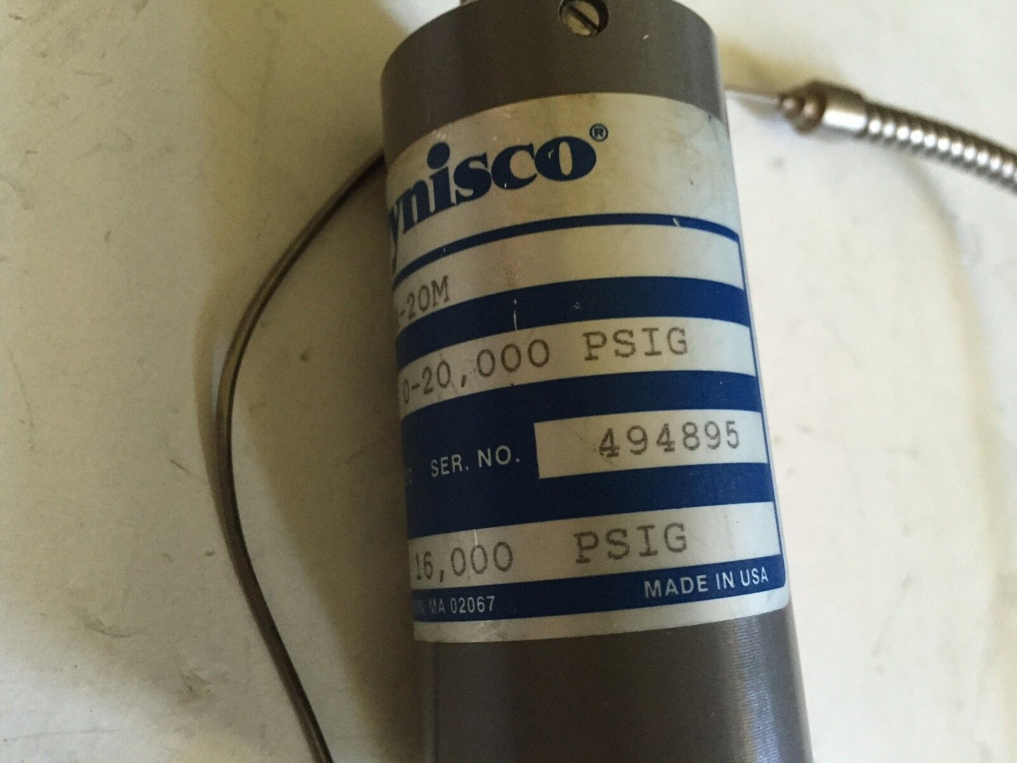 New Dynisco Pt435a-20M, Pt435a20m1018 Pressure Sensor,Pt435a 20M,Br
