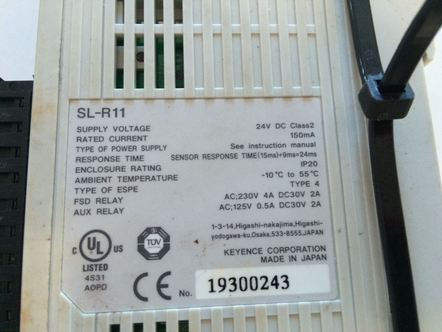 Keyence Safety Power Supply Interface Control Sl-U2,Sl-R11,Op-42365,Sf