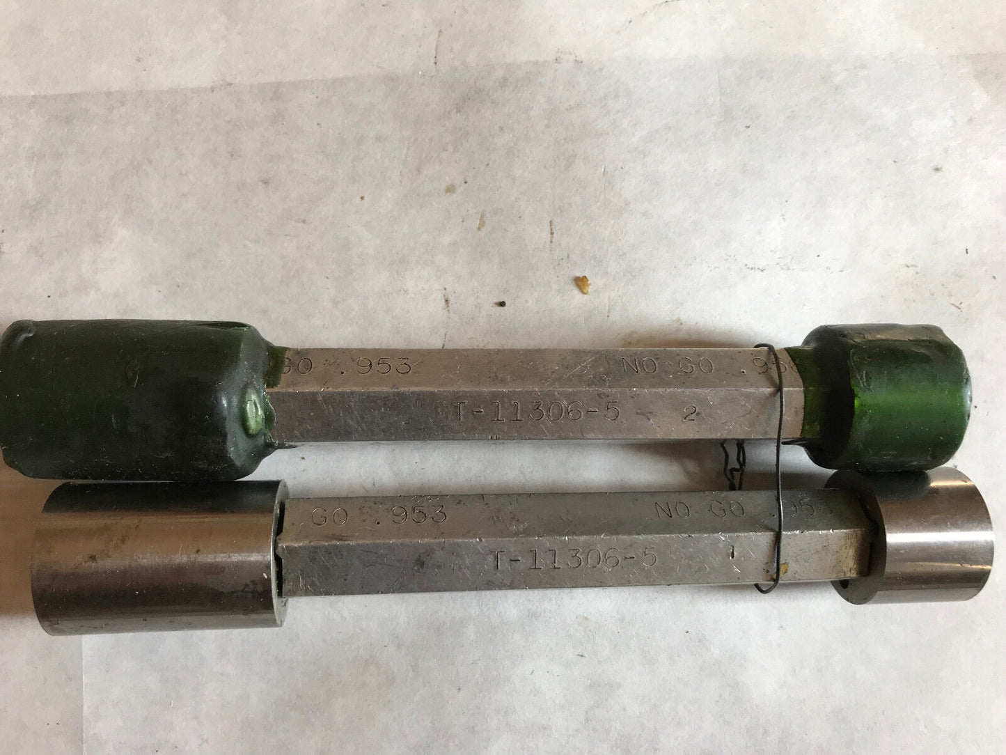 Lot 2 The Pipe Machinery 953,956 Inspection Gage Go No Go Plug Gage .953 .956,Ag