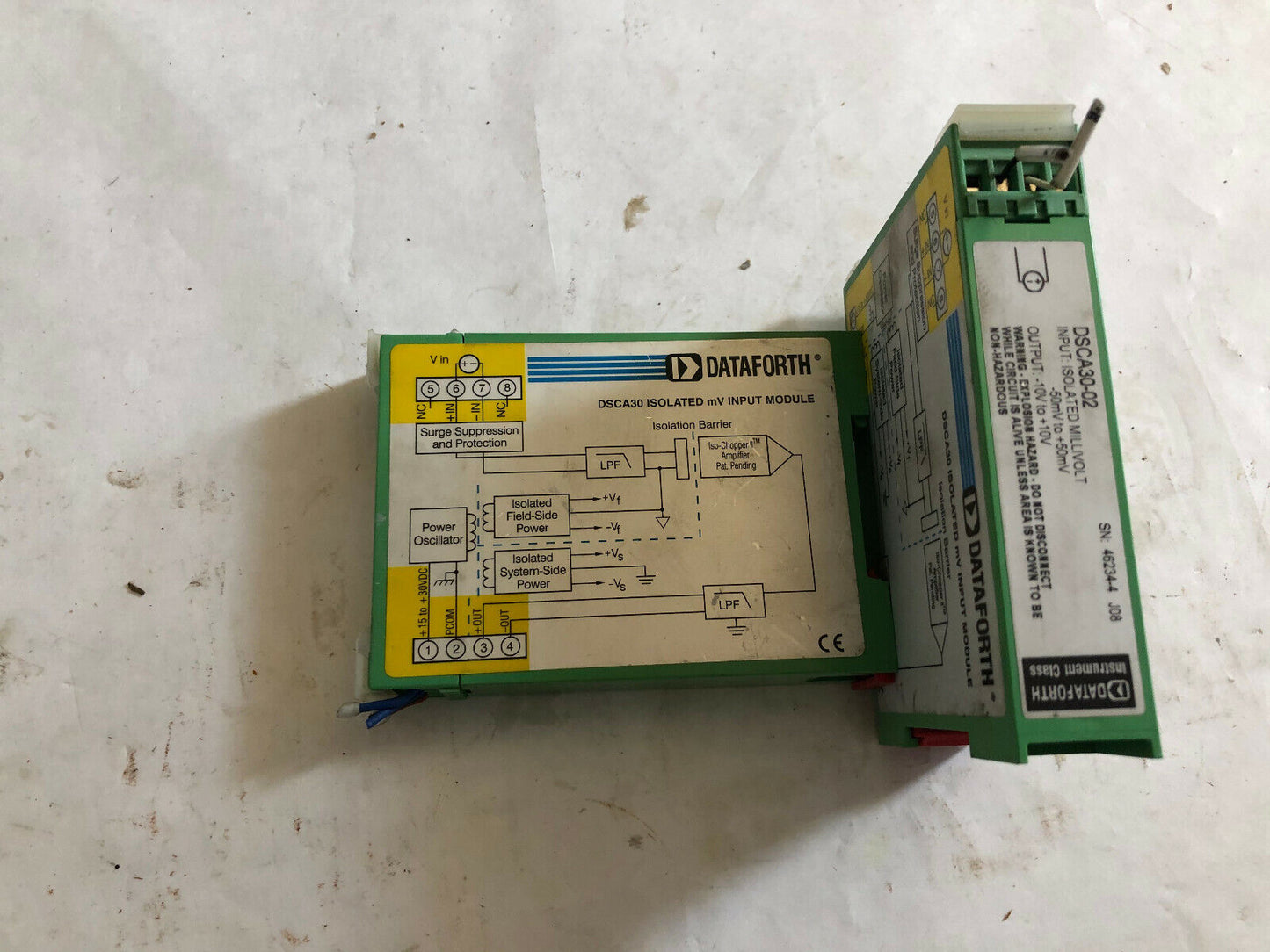 Dataforth Dsca30,Dsca30-02 Analog Signal Conditioning Module Isolated Mv,Bj