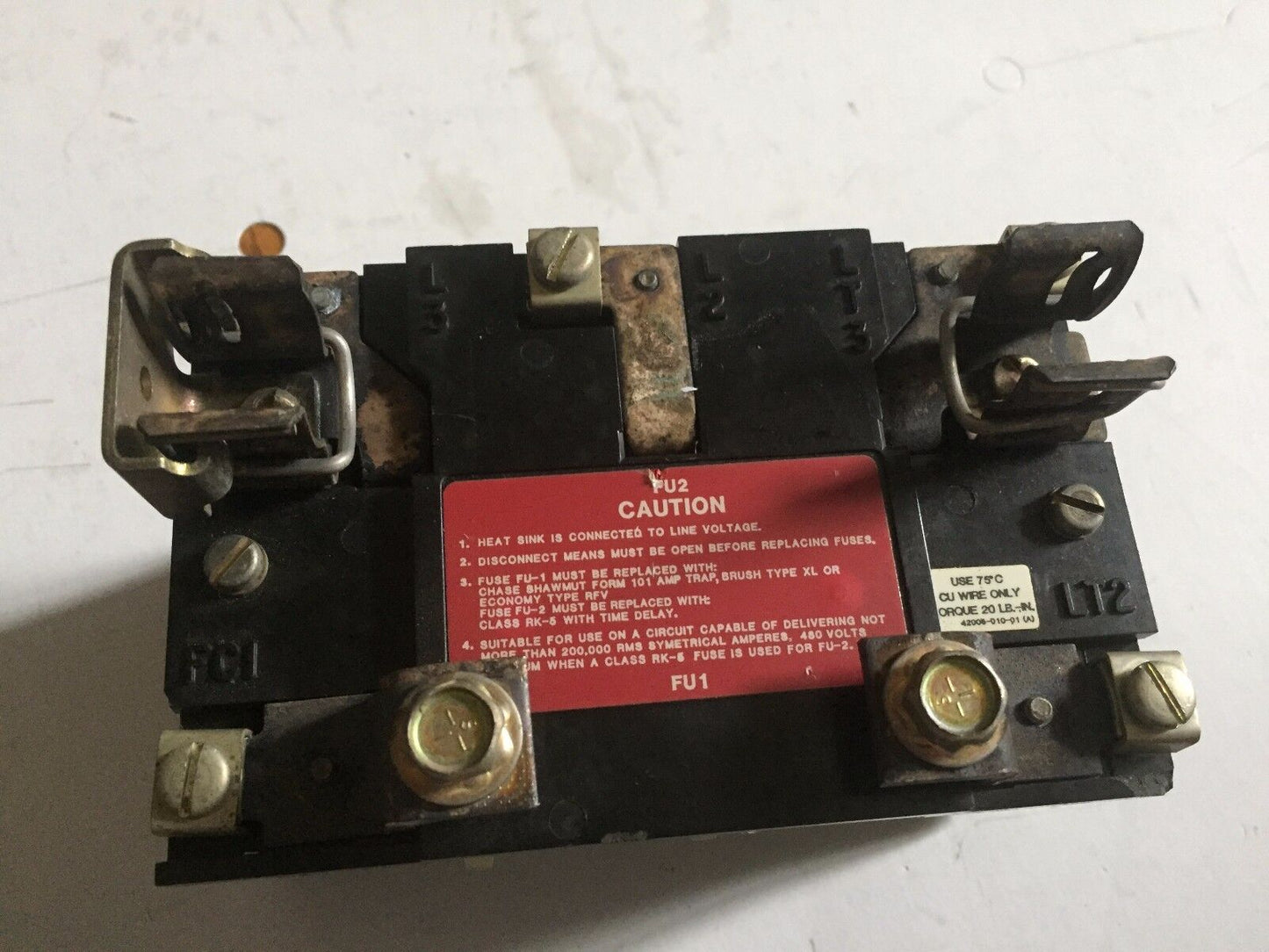 Allen Bradley 1410-Nx124 /Rc01,40283-185-52 Heater Motor Winding 480V,Ec