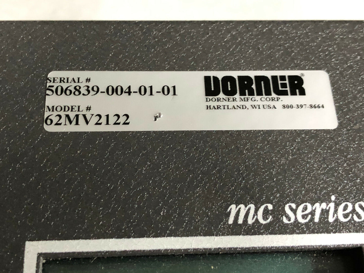 Dorner 62Mv2122,Ac Tech M1105sc,62Mv2122 Intelligent Drive Controller, .5Hp,Dl
