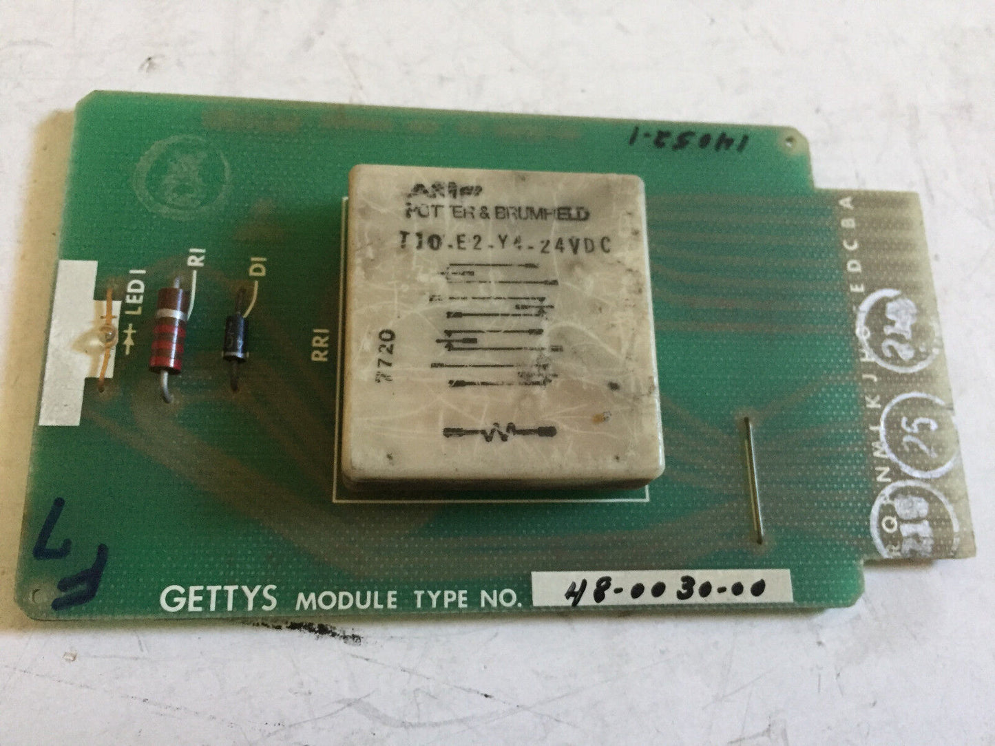 Gettys 48-0030-00,48-0030-101 Elwood Corporation Pc Relay Module , Bw
