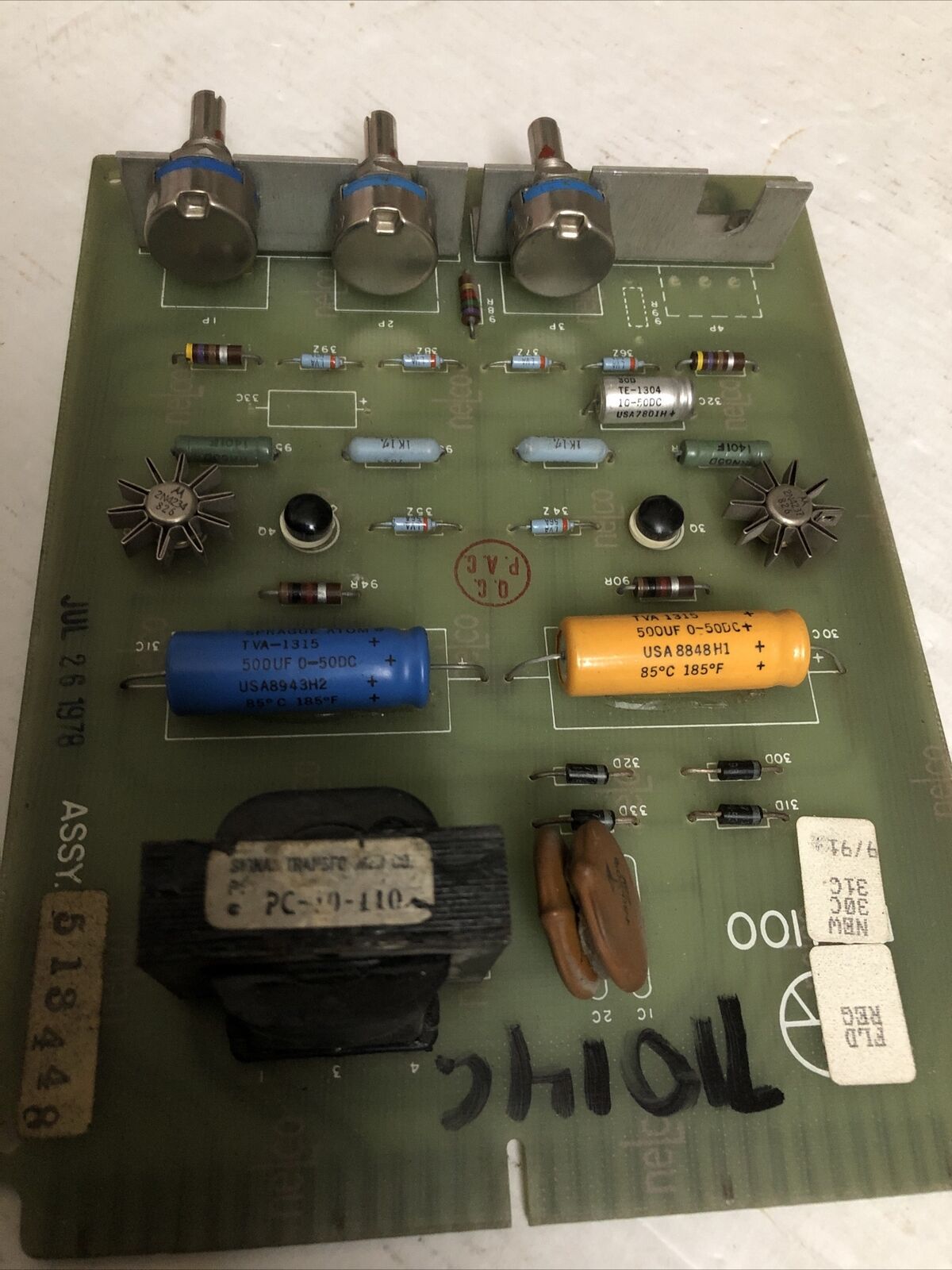 Ps 1100 ,Comp 513-448  ,Ps Iioo, Comp No.  413-057,513448 Board, Cv,Eq,Cu