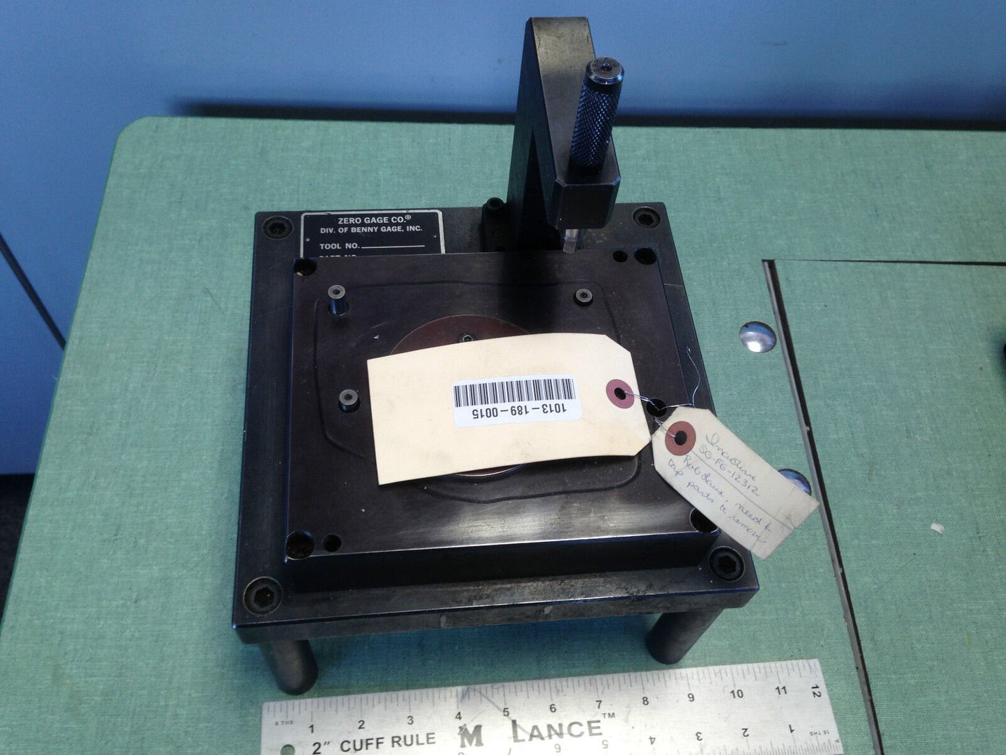 Benny Gage Zero Gage Sg-Fg-12312 Measurement Table Set Up 111933 Fg12312,Ghb