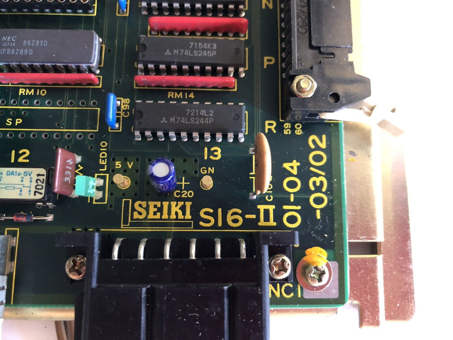 Sanyo Denki Servo Drive S16-Ii,01-04-03/02,Si6ii,Seiki 01-19-00 Ram Disk,Ea