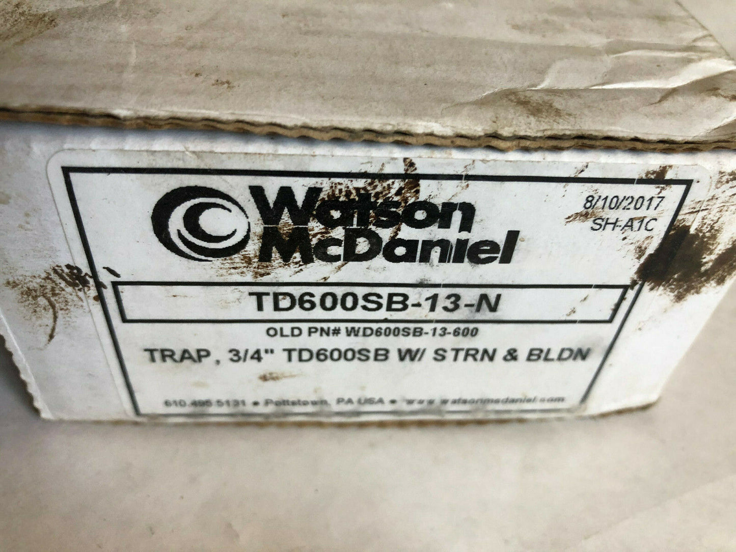 Watson Mcdaniel Td600,Td600sb-13-N,3/4" Td600 Steam Trap,Turbo Disk Trap,Am