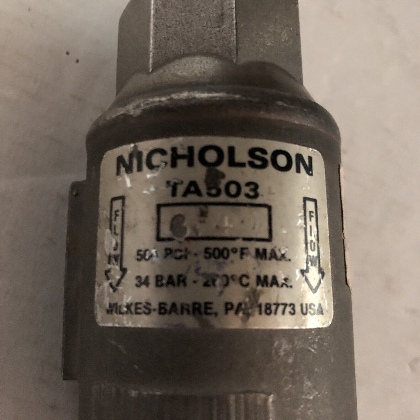 New 3/4" Npt Nicholson Ta503,Spence Ta 503 Thermo Dynamic Steam Trap 600,Al,Cu