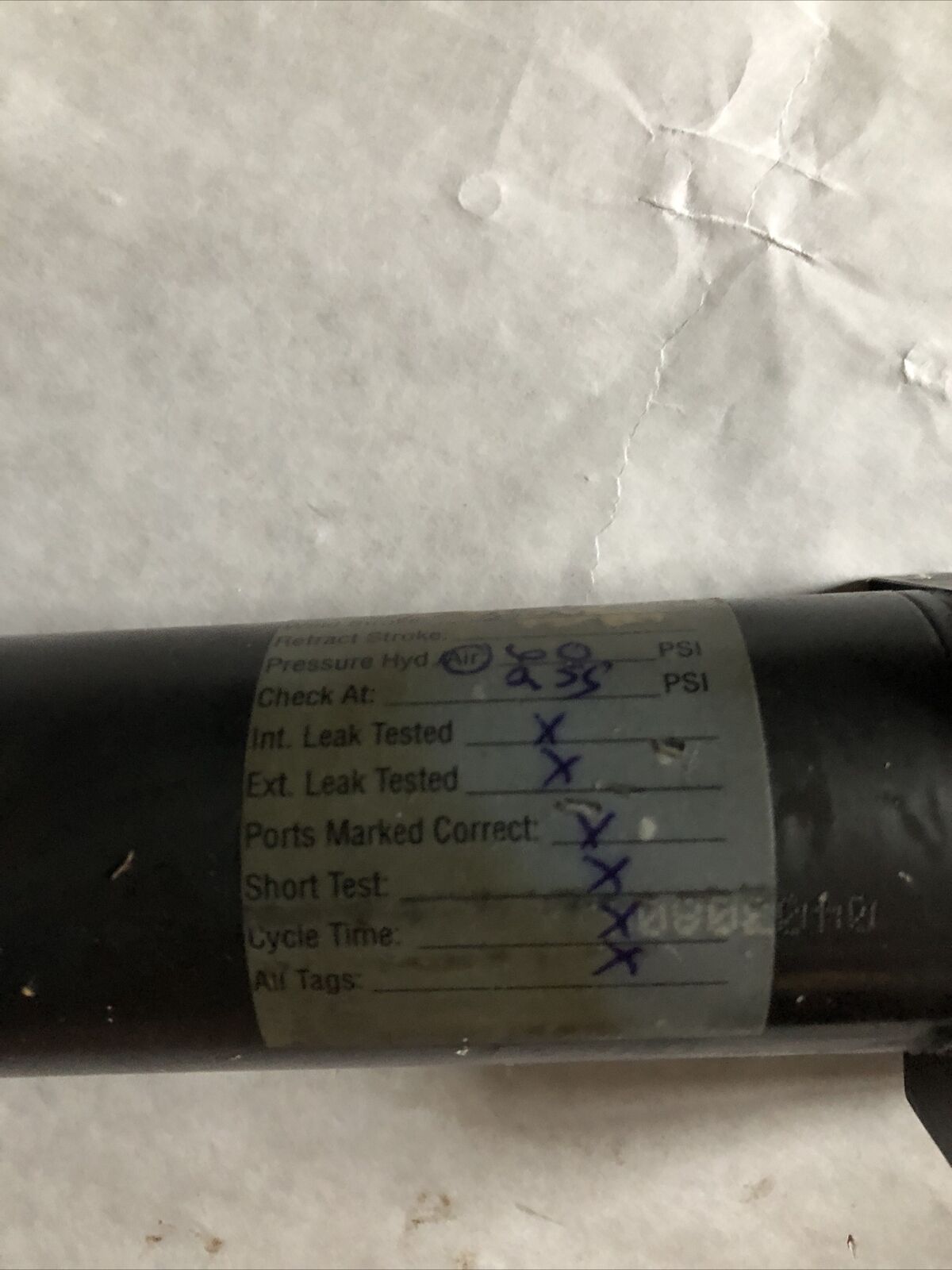 New Milco 432-10375-06 Welding Pneumatic Cylinder,Bi