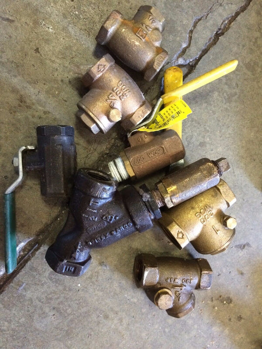 New &Used Lot 3/8,1/2,3/4",1" Union,Check Valve Y-Straner Pipe Plumbing,Ay