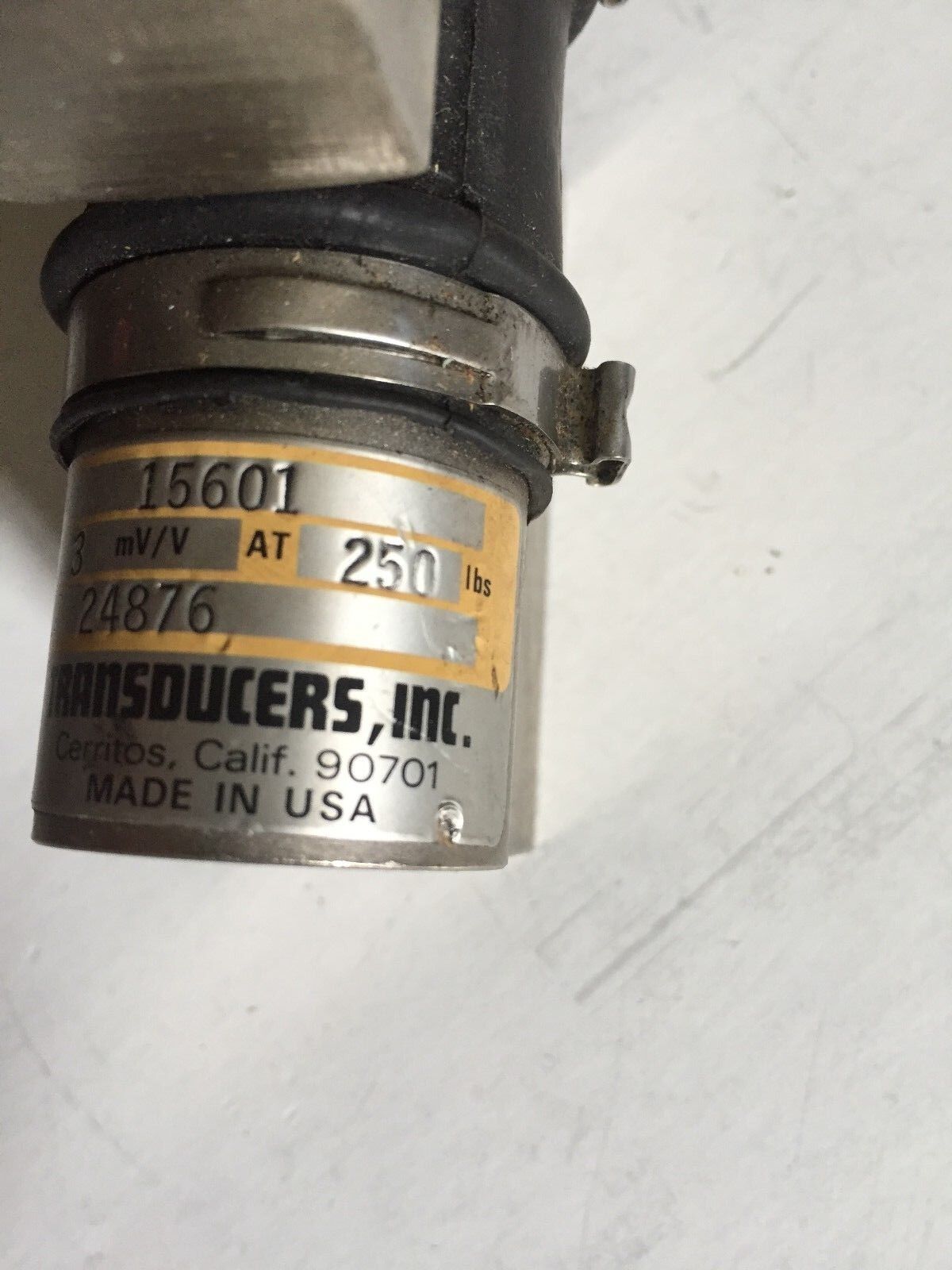 Transducers 15601  Load Cell 250Lb 3Mv/V ,Bo