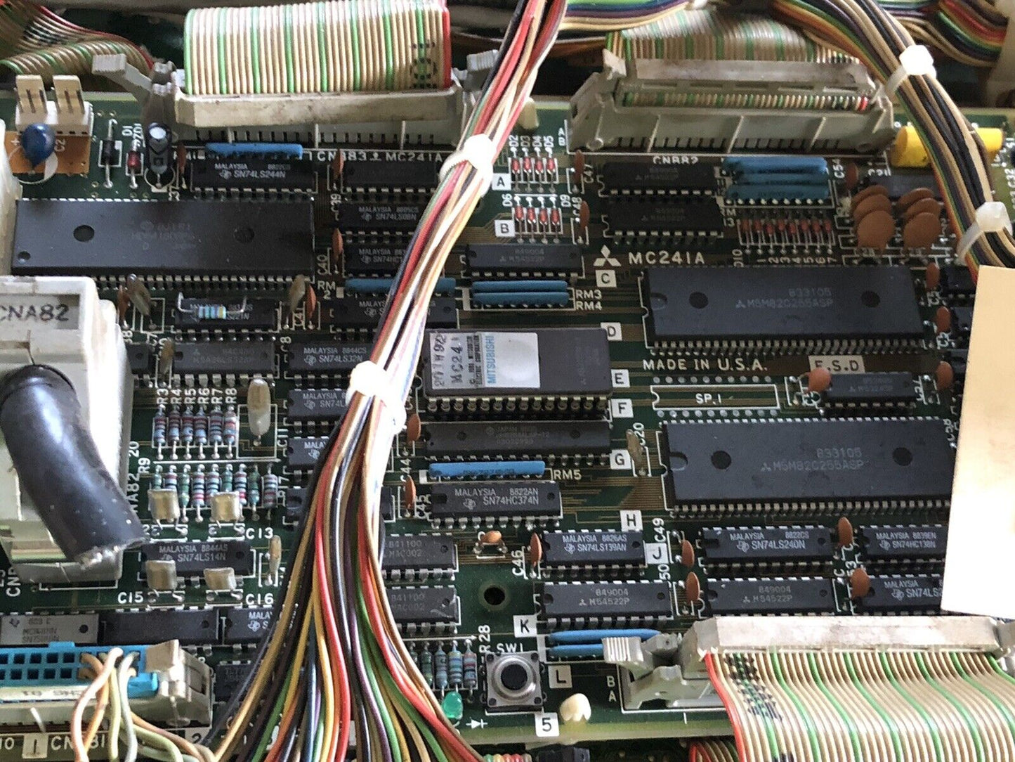 Mazatrol T32-2 15N,Sn111a654 Control Panel Cnb83 Mc24ia,Mc241a,Bn624a984g52,Ex