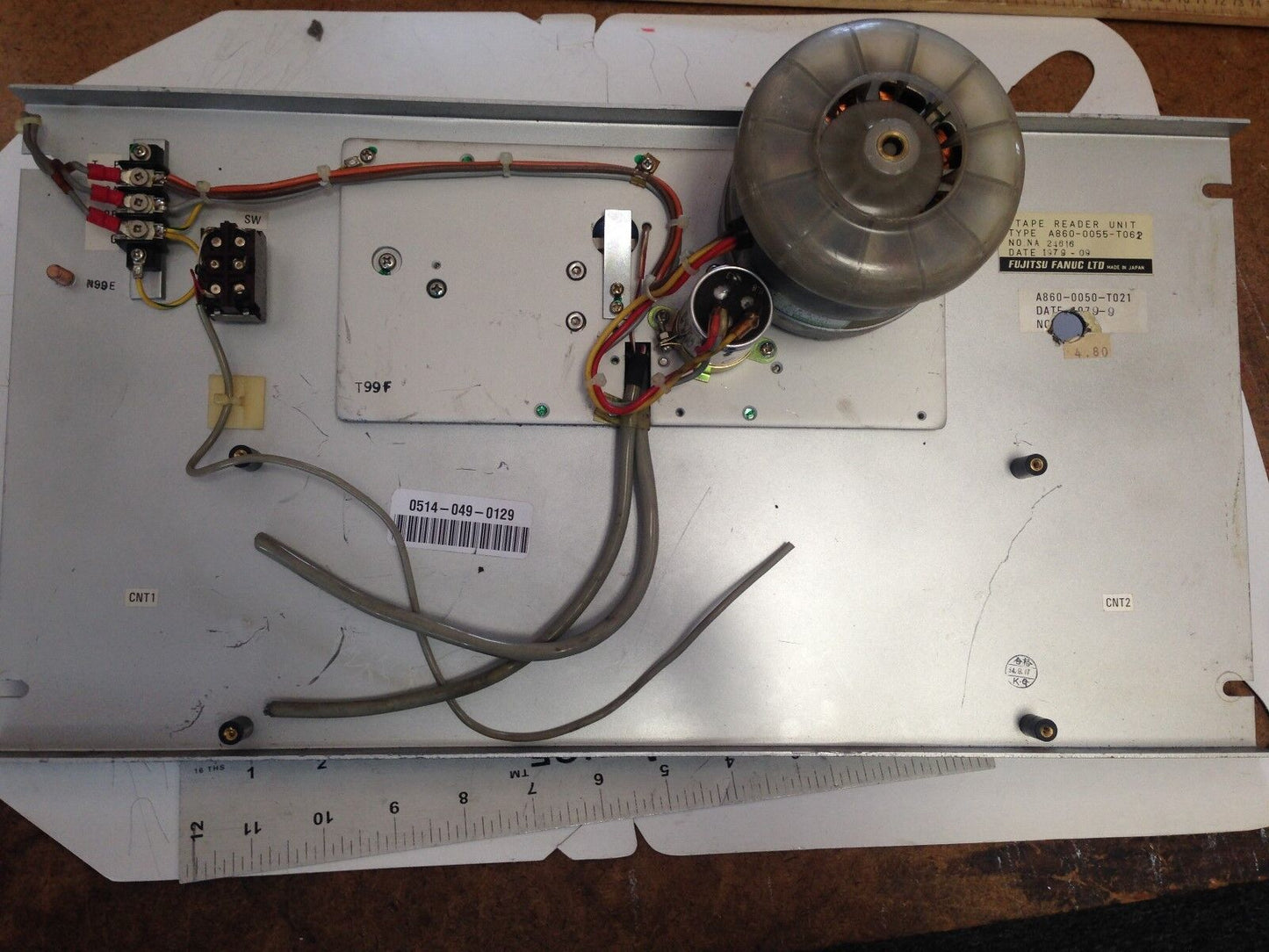 Fujitsu Fanuc A860-0055-T062 Cnc Tape Reader Unit  Fanuc A860-0050-T062,Bk