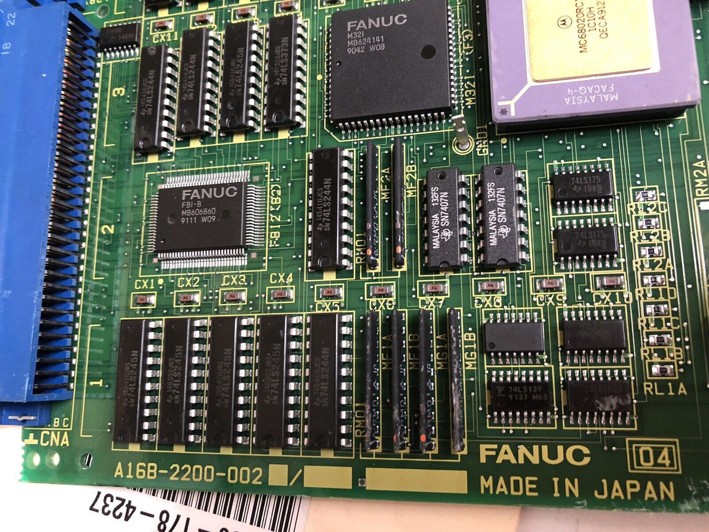 Fanuc A16b-2200-0020/05C  Base 2 Fanuc A16b-2200-002 Board,Dl