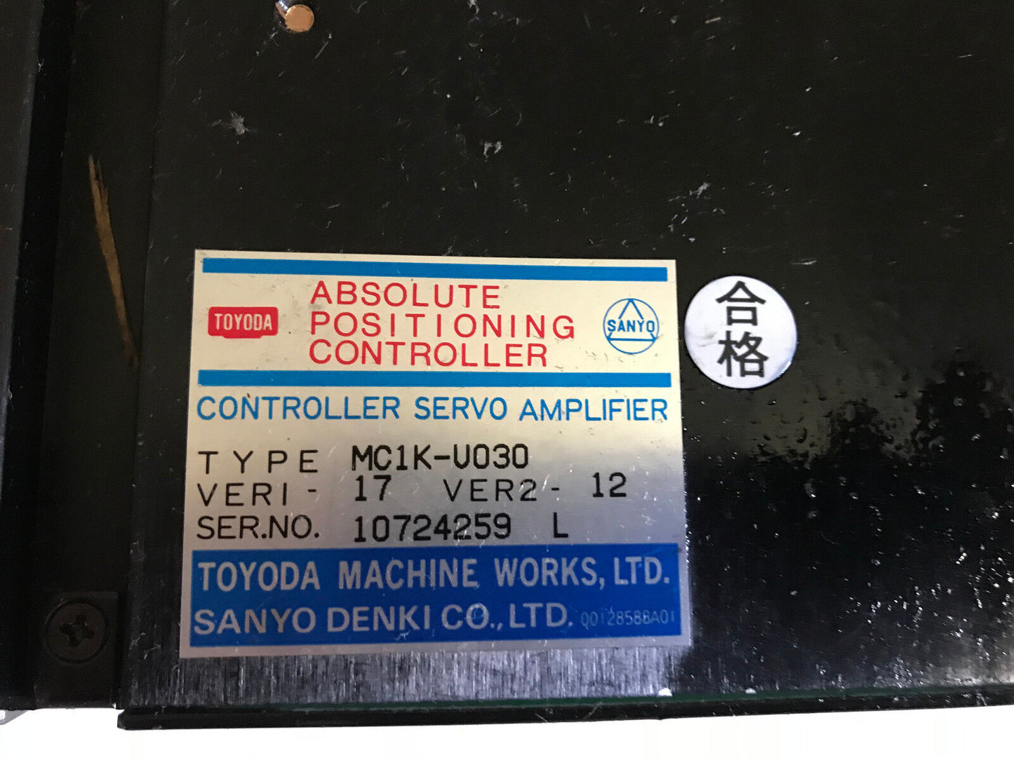 Toyota Mc1k-U030,Toyota Mc1k-V030,Ver1-17,Sanyo Denki Absolute Positioning,Es,Ep