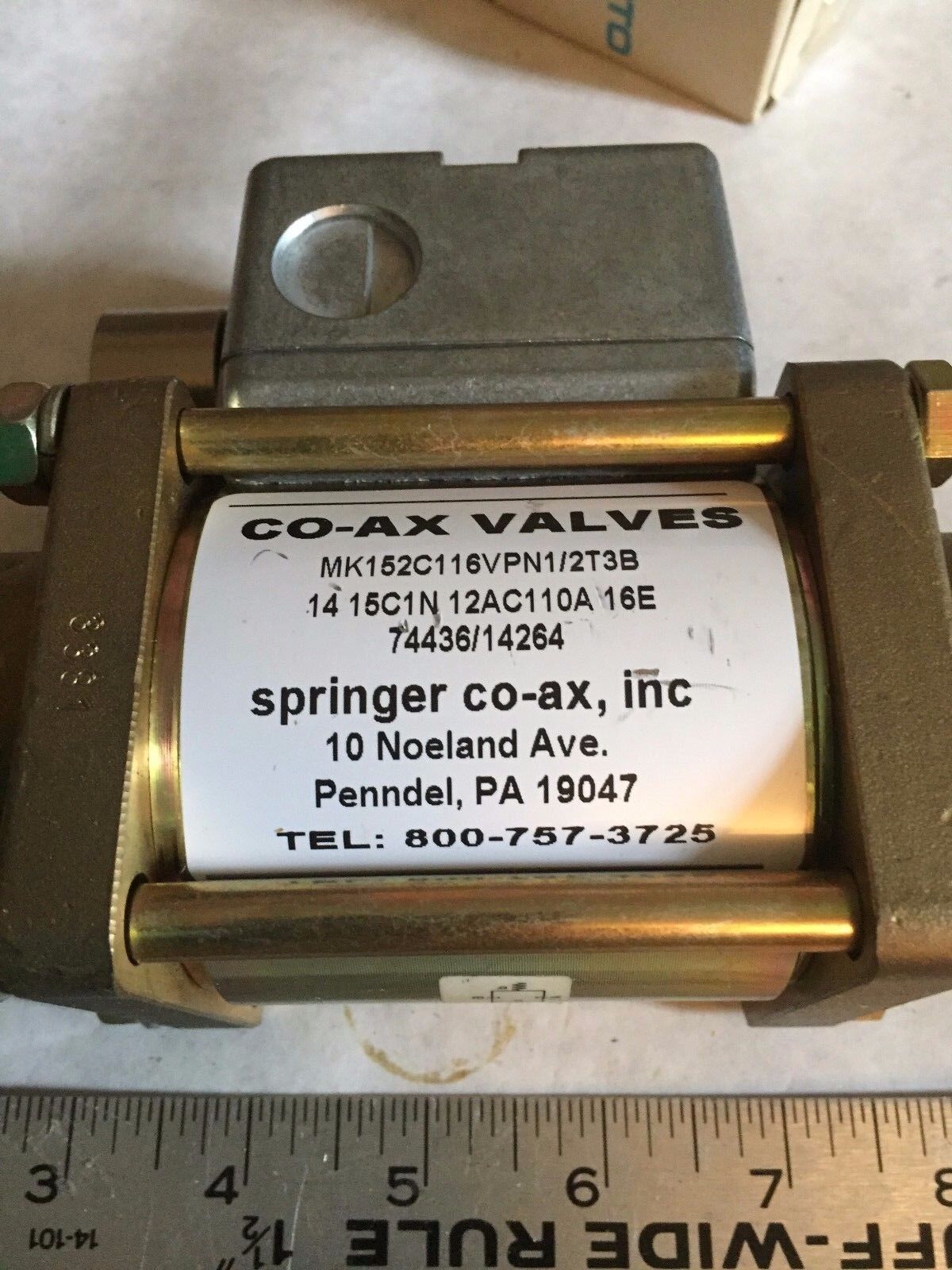 1/2" Npt Coax Mk15nc,Coax Mk152c116vpn1/2T3b Valve 14-15Cin-12Ac110a 16E,110V,An