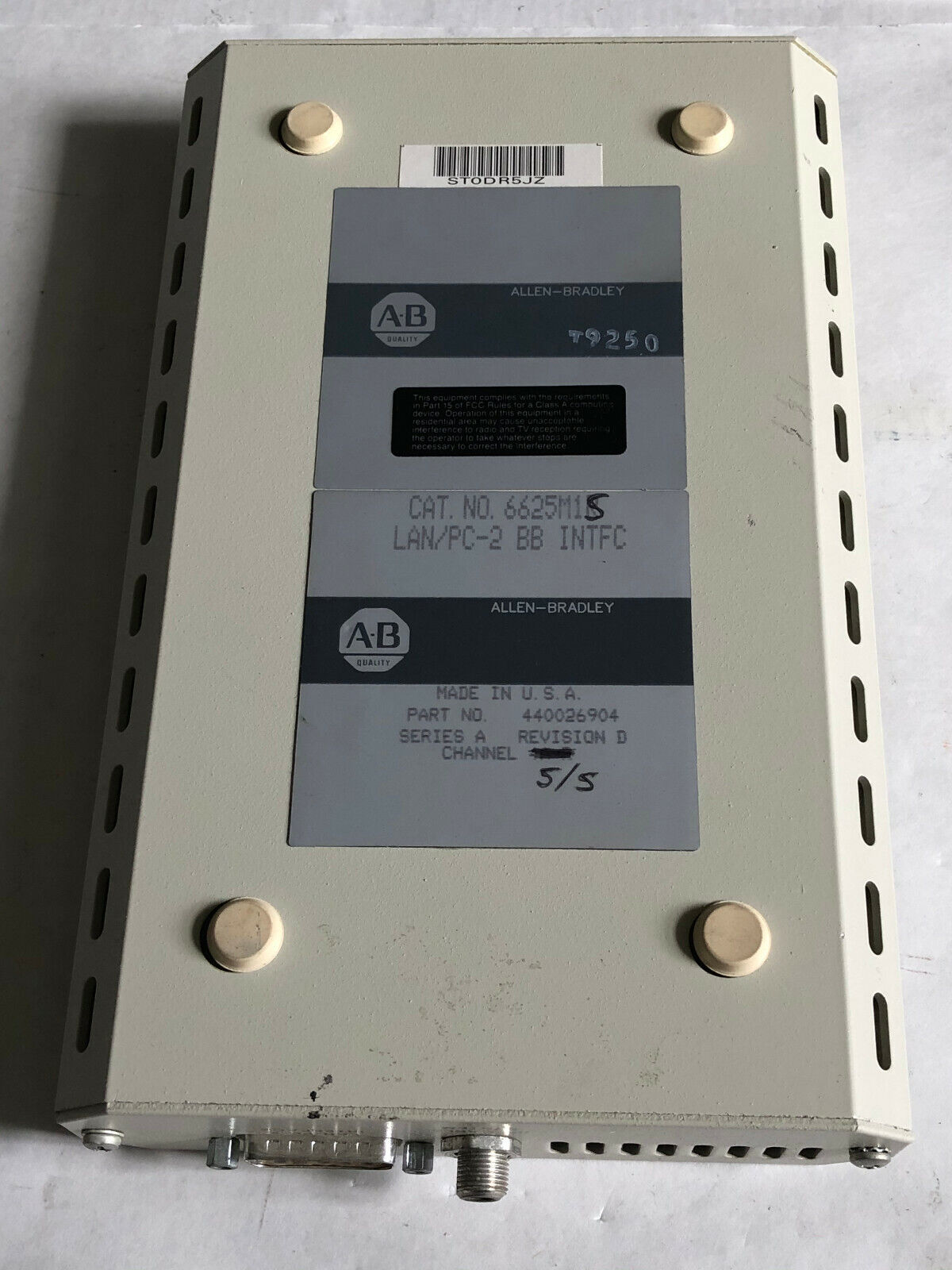 Allen Bradley 6625M1s,Lan/Pc-2 Bb Intfc 6625M1r,Band Interface,440026904,Cf