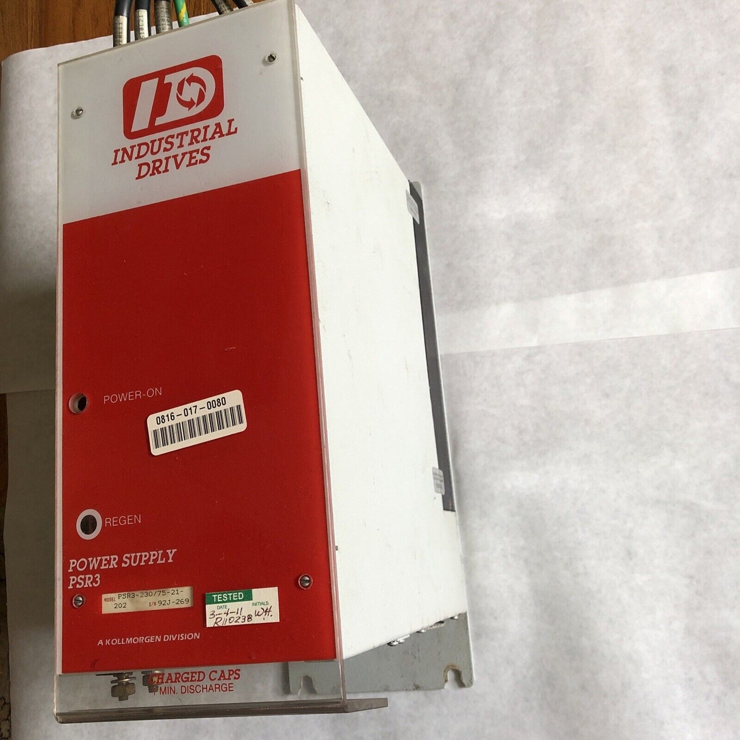 Industrial Drives Psr3-230/75-21-202,Psr3 Kollmorgen Power Supply,Br