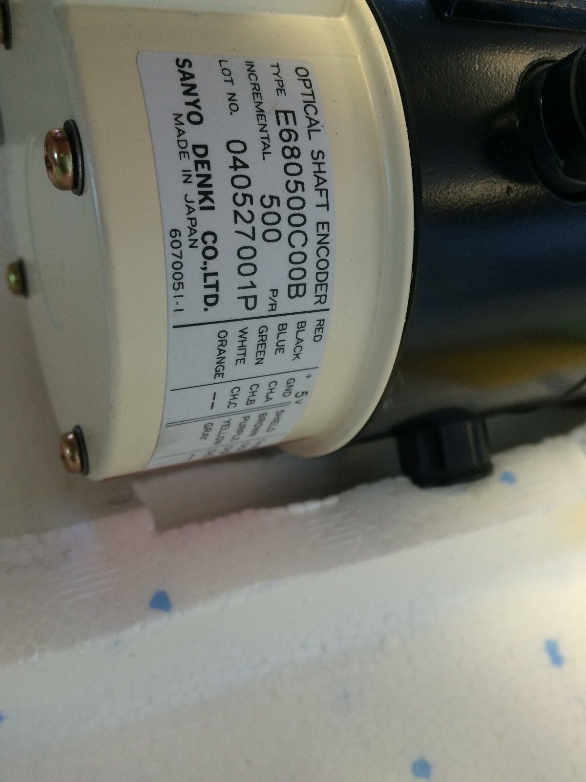 New Sanyo Denki R850-012El7 Dc Servo Motor, Super R, E680500c00b Optical,Bn