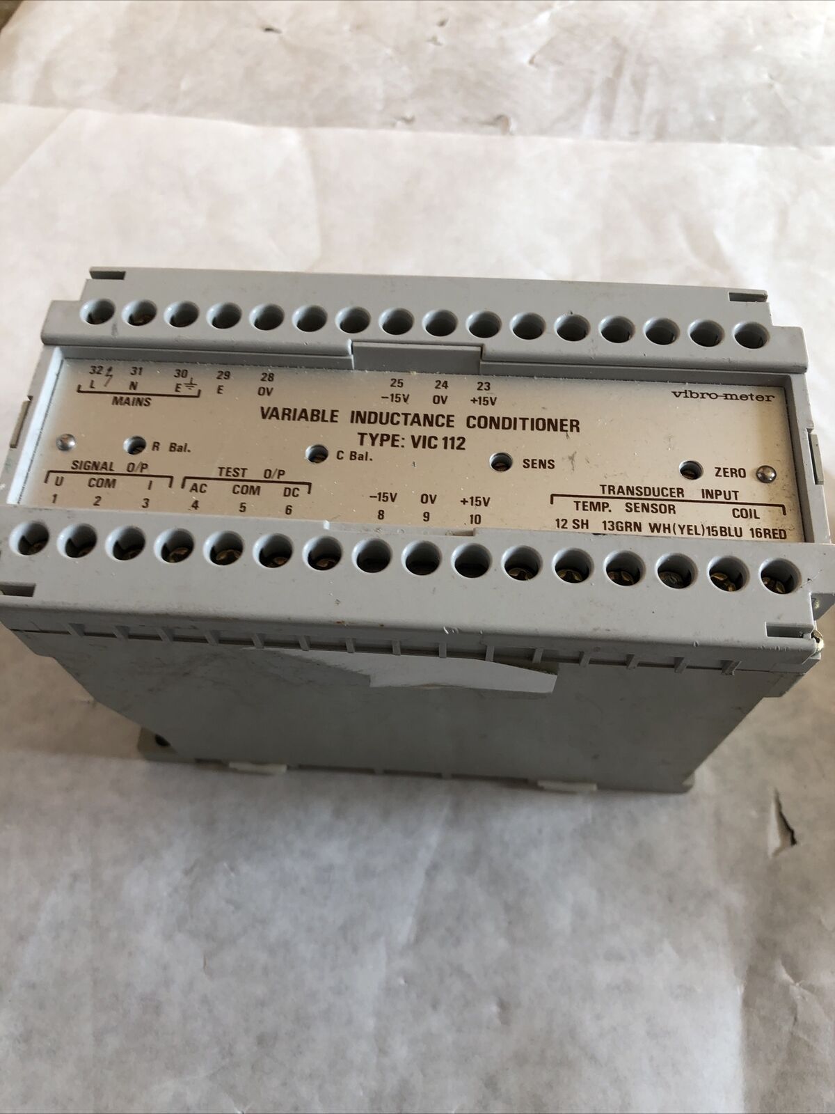 Vibro Meter Vic 112,Variable Inductive Conditioner 214-112-000,214112001 012,Bz