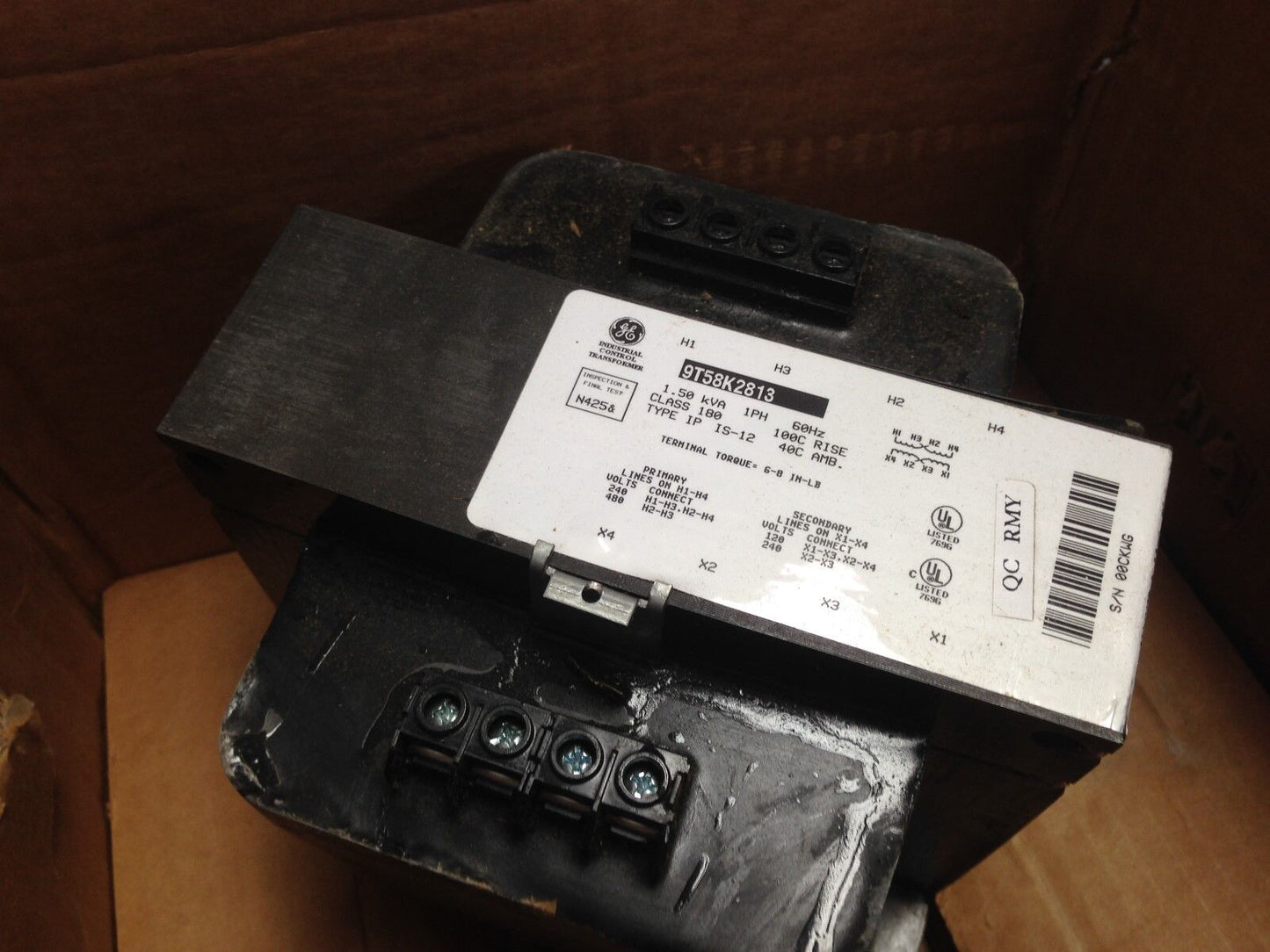 New Ge 9T58k2813 General Electric Transformer 240/480V Primary,Eg
