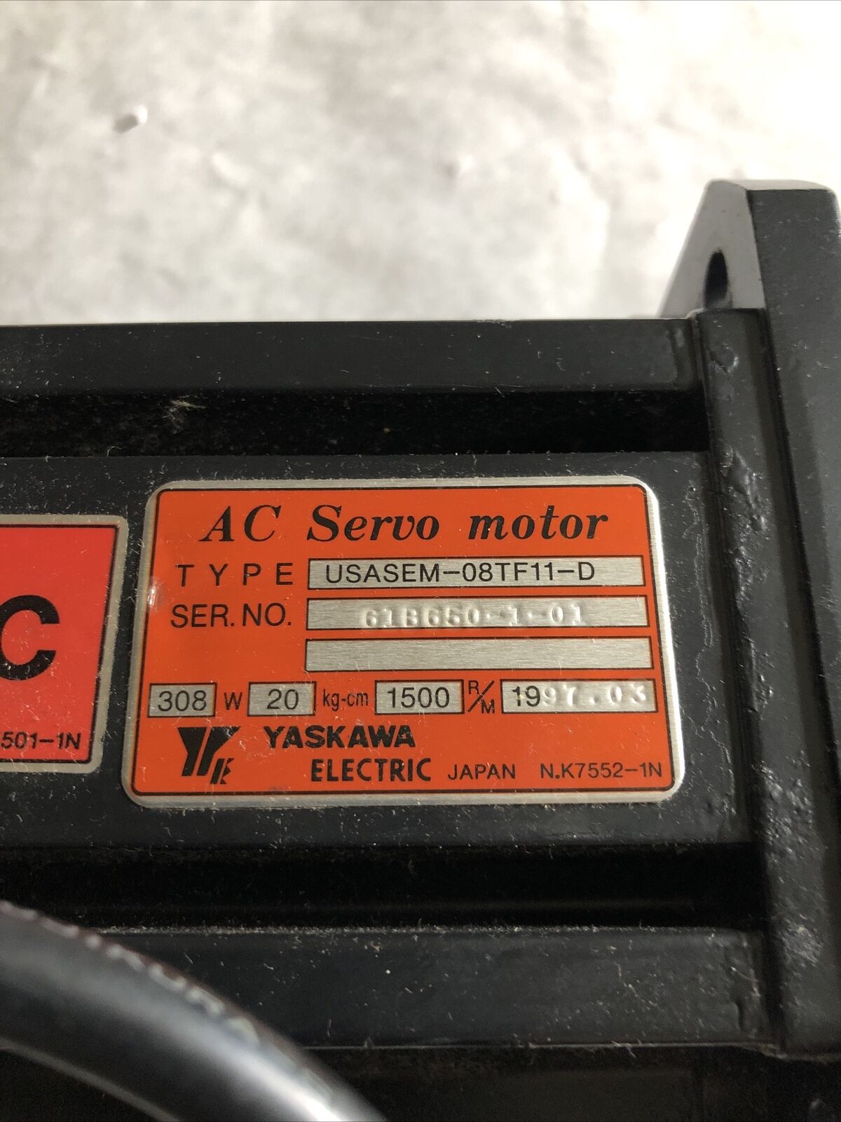 Yaskawa Usasem-08Tf11-D Electrictmc,308W Servo Motor Usasem08tf11d ,Bh