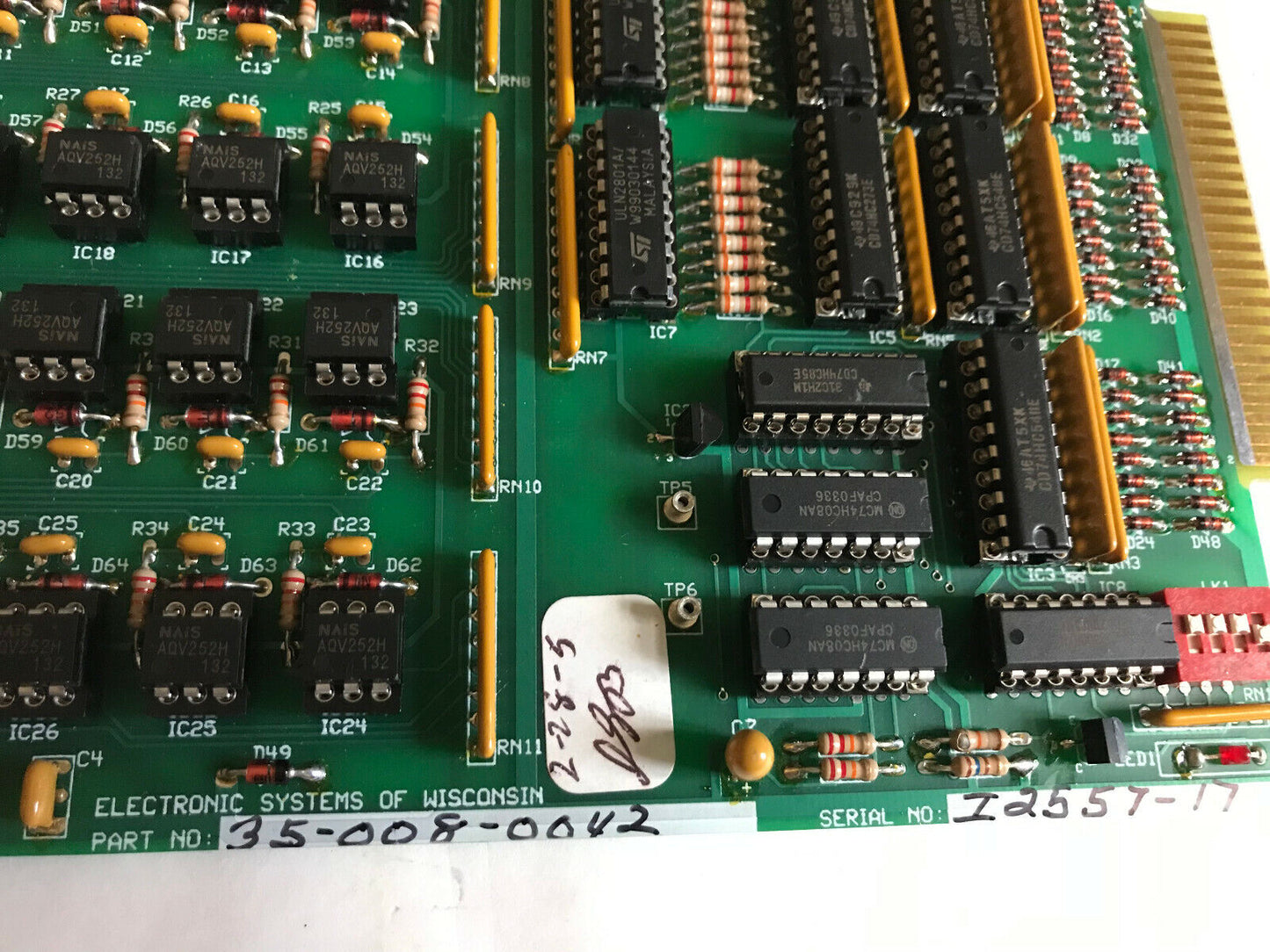 New Electronic Systems Of Wisconsin 35-008-0042 Pcb Board,Eu