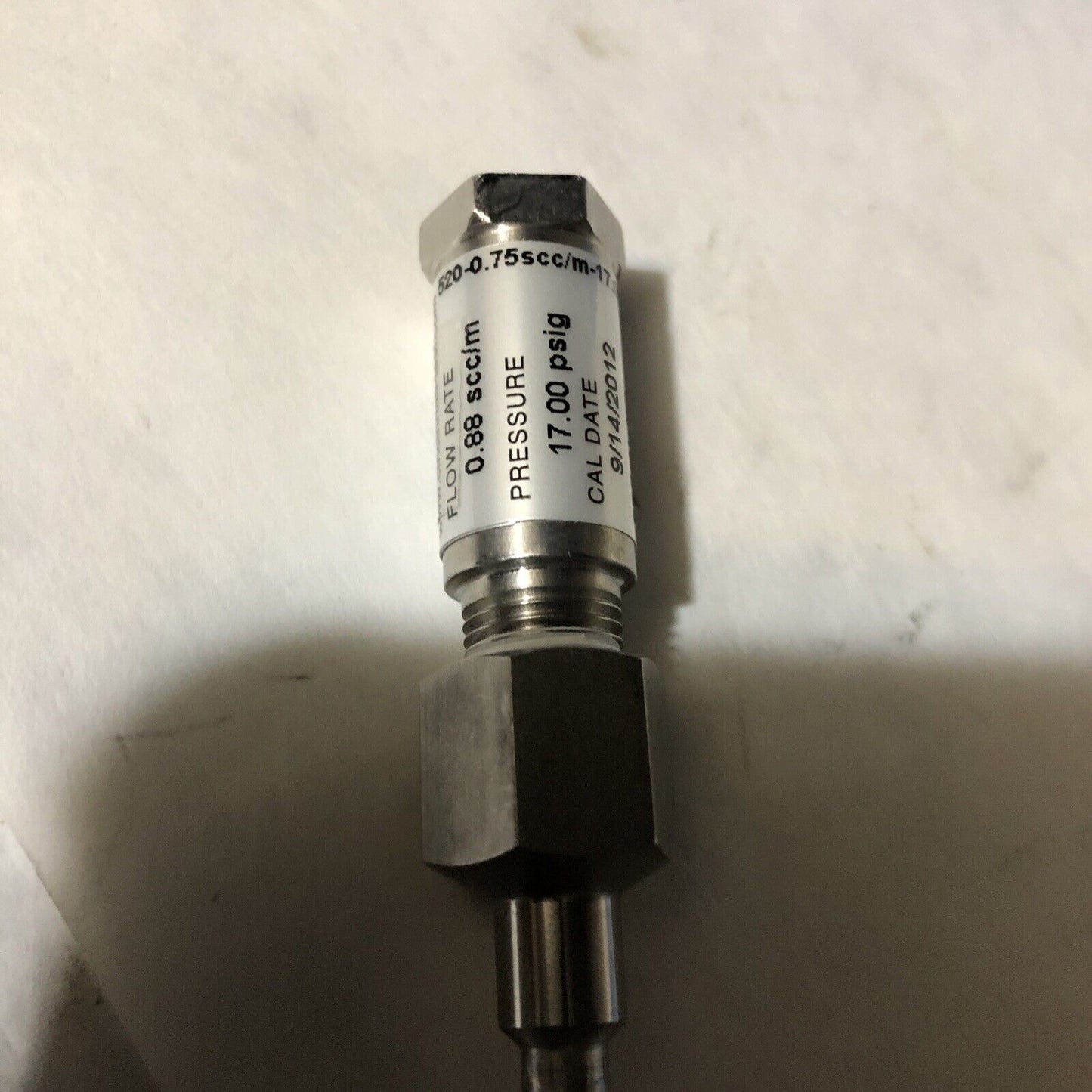 Cts 520-0.75Scc/M-17.00 Psig-A Flow Pressure Valve,0.88Scc/M,17.00Psig,Fb