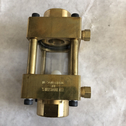 New 1/2" Npt  Lube Ldi Industries F301-04-01 Flow Sight ,Ed